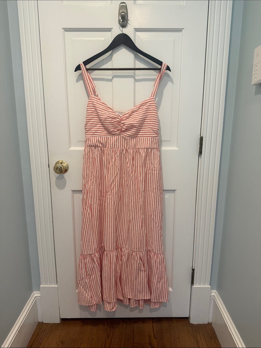 Skies Are Blue Pink Smocked Maxi dress